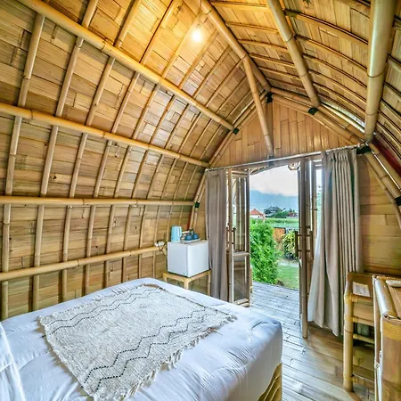 Tegal Bamboo Cottages & Private Hot Spring Baturaja  Exterior photo